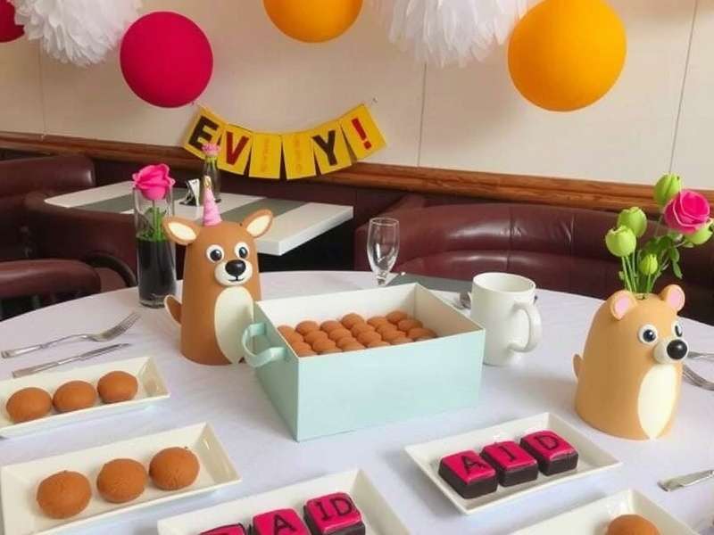 Animal Restaurant Eid event with special sweets and decorations