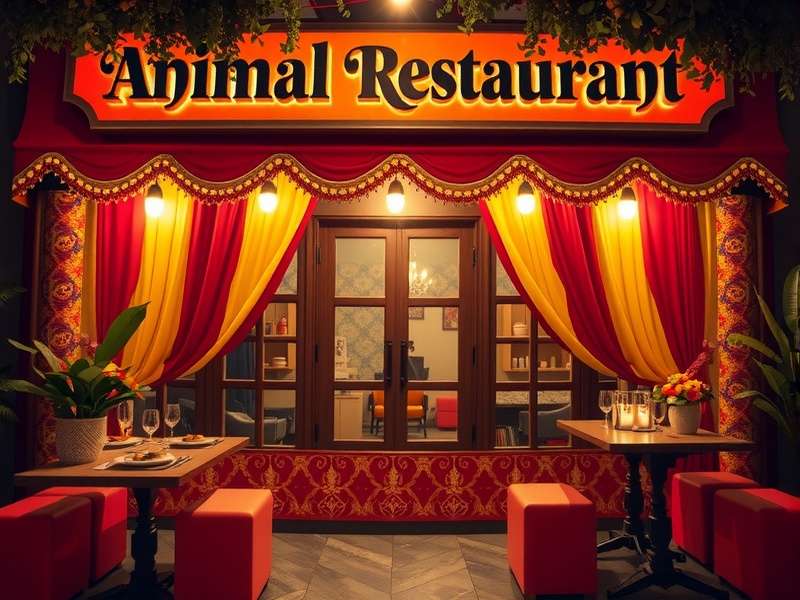 Animal Restaurant Indian version showing Diwali decorations and Indian dishes