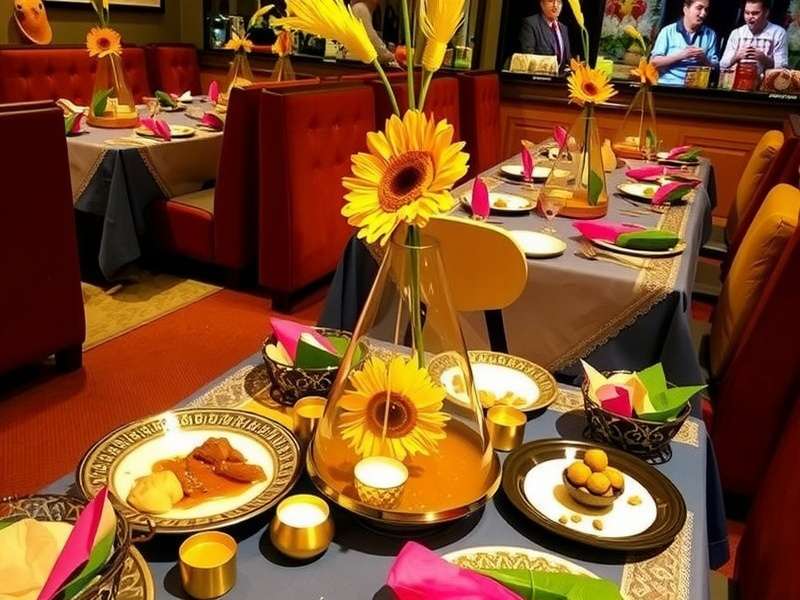 Animal Restaurant Diwali event with decorated restaurant and special dishes